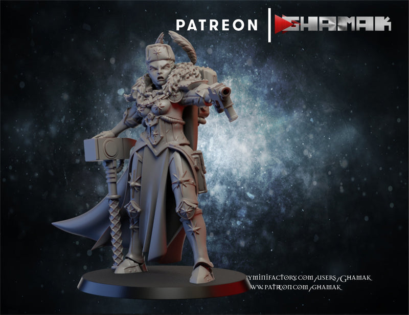 Marshall 2 | Red Sisters | Fantasy Miniature | Ghamak TabletopXtra