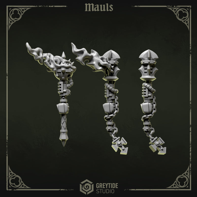 One Handed Mauls | Eternal Pilgrims | Conversion Bits For 28mm 32mm Sci-fi Marines