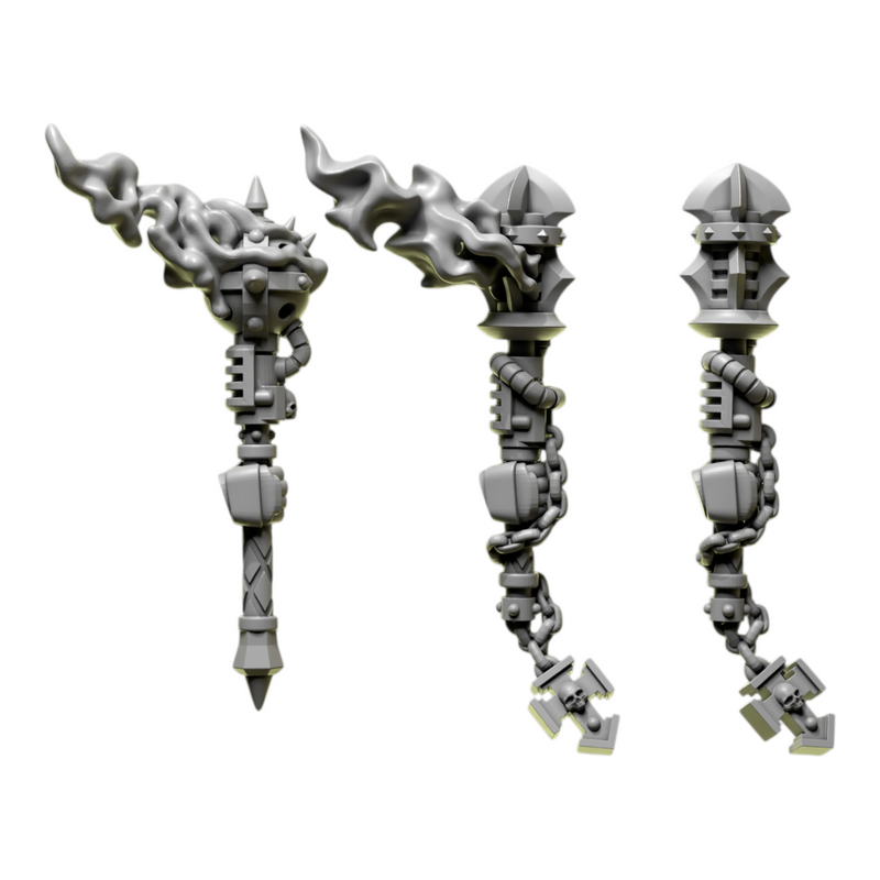 One Handed Mauls | Eternal Pilgrims | Conversion Bits For 28mm 32mm Sci-fi Marines