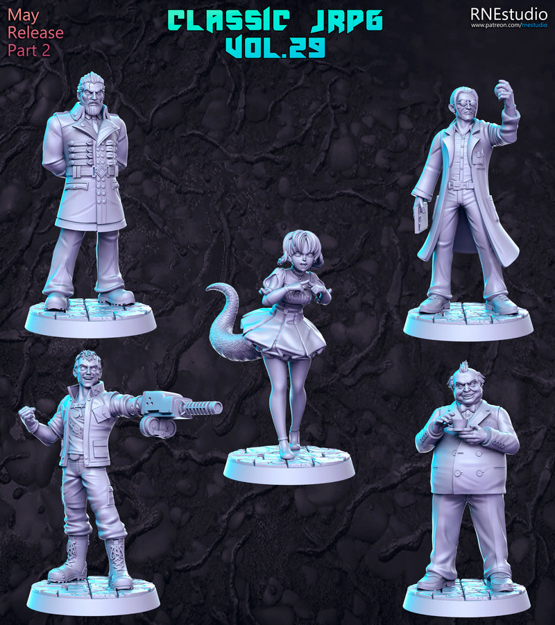Classic JRPG Vol 29 Miniatures | Fantasy Miniature | RN Estudio