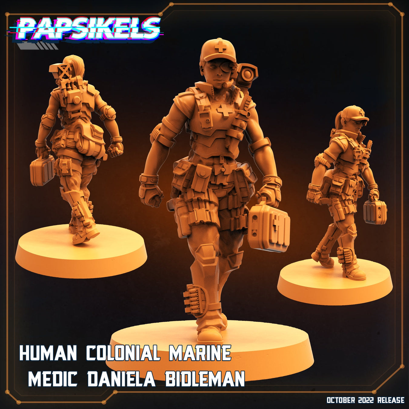 Medic Daniela Bidleman | Rambutan Breakers | Sci-Fi Miniature | Papsikels TabletopXtra