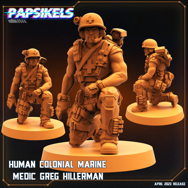 Medic Greg Hillerman | Sci-Fi Specials | Sci-Fi Miniature | Papsikels TabletopXtra