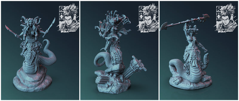 Medusa Sisters | RAW May 22 | Fantasy Miniature | Ronin Arts Workshop TabletopXtra