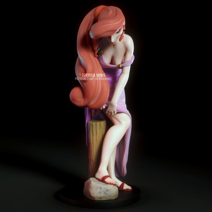 Megara | Pin-Up Statue Fan Art Miniature Unpainted | Torrida Minis