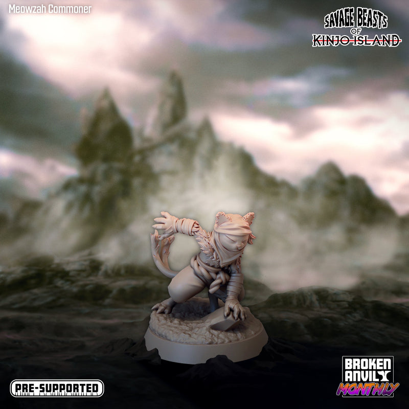 Meowzah Miniatures | Savage Beasts of Kinjo Island | Tabletop RPG Miniature TabletopXtra
