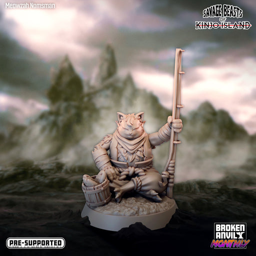 Meowzah Nomsman | Savage Beasts of Kinjo Island | Tabletop RPG Miniature TabletopXtra