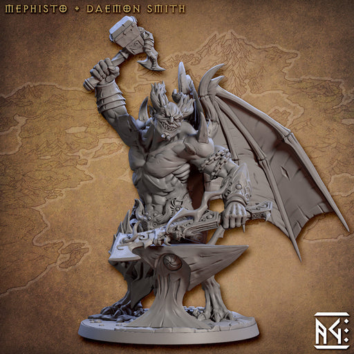 Mephisto the Daemon Smith | The Demon King's Spawn | Fantasy D&D Miniature | Artisan Guild TabletopXtra
