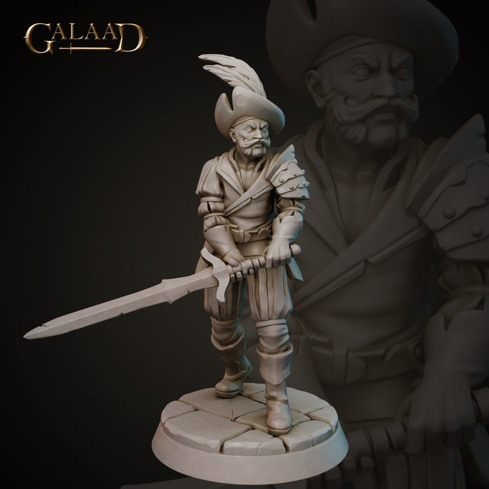 Mercenary A | Conquistadors | Fantasy Miniature | Galaad Miniatures