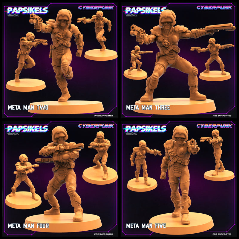 Meta Man Miniatures | Law Upholders Vol 2 | Sci-Fi Miniature | Papsikels TabletopXtra
