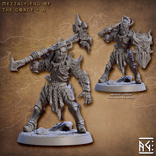 Mezzalfiend A | The Demon King's Spawn | Fantasy D&D Miniature | Artisan Guild TabletopXtra