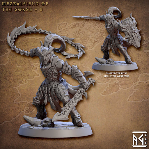 Mezzalfiend B | The Demon King's Spawn | Fantasy D&D Miniature | Artisan Guild TabletopXtra