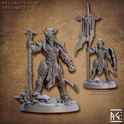 Mezzalfiend D | The Demon King's Spawn | Fantasy D&D Miniature | Artisan Guild TabletopXtra