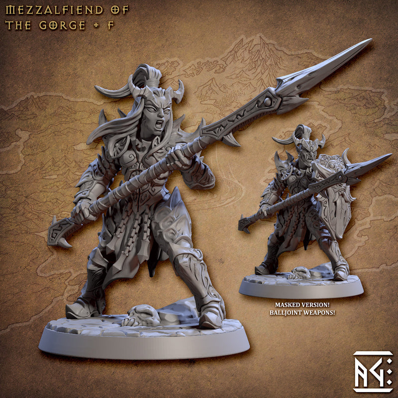 Mezzalfiend F | The Demon King's Spawn | Fantasy D&D Miniature | Artisan Guild TabletopXtra