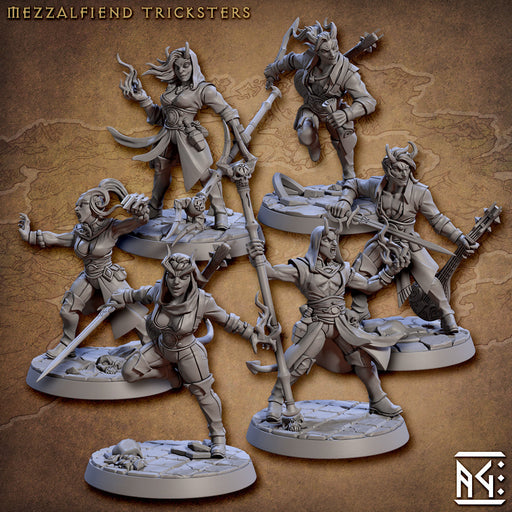 Mezzalfiend Tricksters | City of Intrigues | Fantasy D&D Miniature | Artisan Guild TabletopXtra