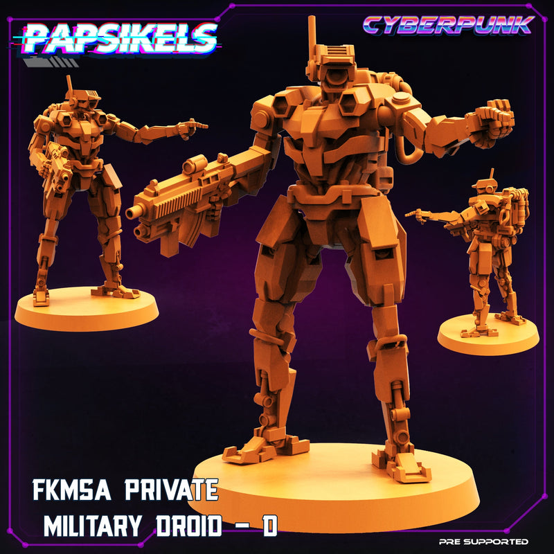 Military Droid Miniatures | Skelepunk Gang Wars | Sci-Fi Miniature | Papsikels TabletopXtra