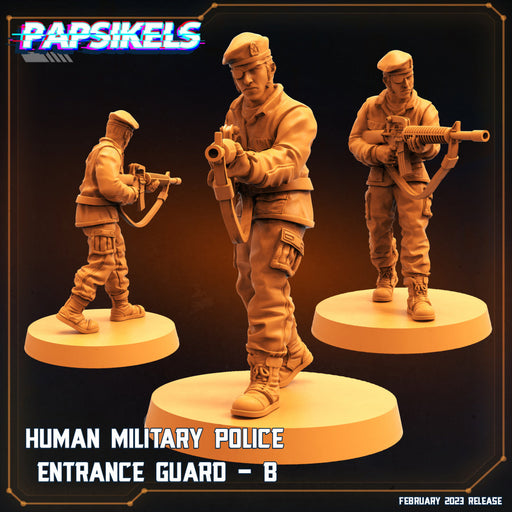 Military Police Entrance Guard B | Star Entrance | Sci-Fi Miniature | Papsikels TabletopXtra