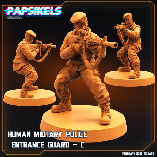 Military Police Entrance Guard C | Star Entrance | Sci-Fi Miniature | Papsikels TabletopXtra