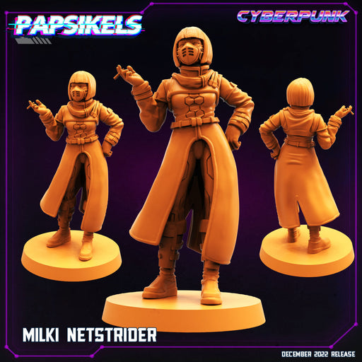 Milki Netstrider | Cyberpunk | Sci-Fi Miniature | Papsikels TabletopXtra
