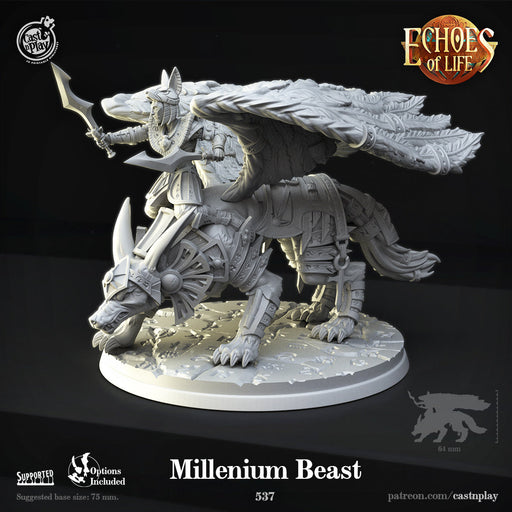 Millenium Beast | Echoes of Life | Fantasy Miniature | Cast n Play TabletopXtra