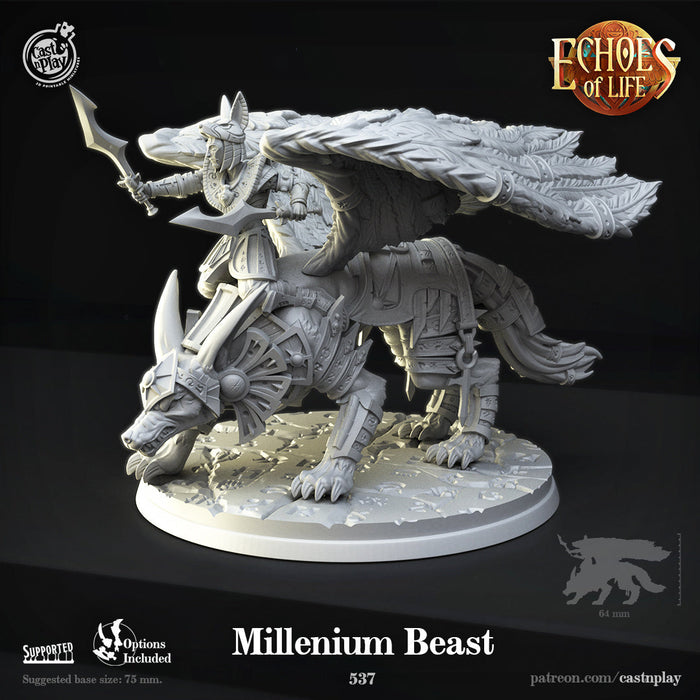 Millenium Beast | Echoes of Life | Fantasy Miniature | Cast n Play TabletopXtra