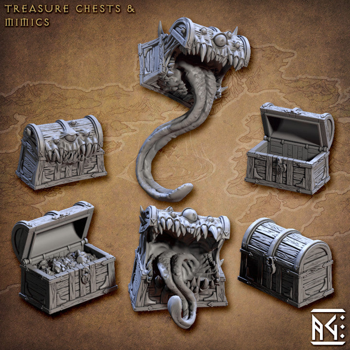 Mimic Miniatures | Arcanist Guild | Fantasy D&D Miniature | Artisan Guild TabletopXtra
