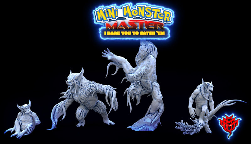 Mini Monster Master Miniatures (Full Set) | Fantasy Miniature | Mini Monster Mayhem TabletopXtra