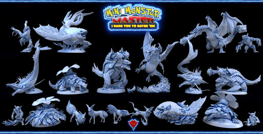 Mini Monster Master Miniatures (Full Set) | Fantasy Miniature | Mini Monster Mayhem TabletopXtra