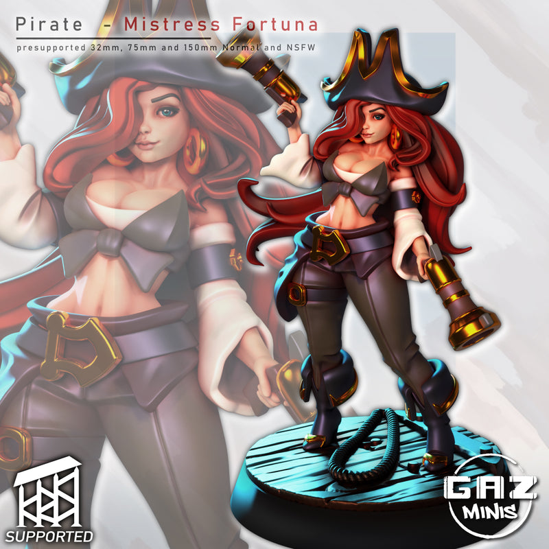 Pirate Mistress Fortuna | Fantasy Pin-Up | Gaz Minis