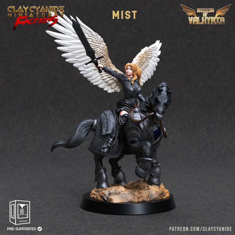 Mist | Maidens of Valkyria | Fantasy Miniature | Clay Cyanide TabletopXtra