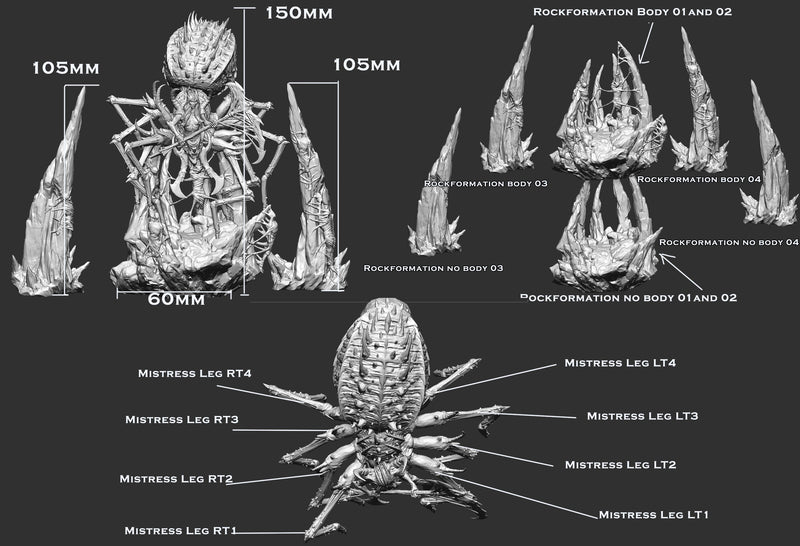 Mistress of the Deep | Everlasting Shadow Netherdeep | Fantasy Miniature | Mini Monster Mayhem TabletopXtra