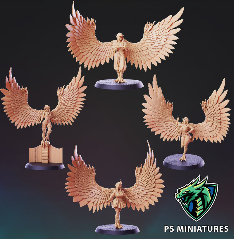Modern Harpy Miniatures | Pin-Up Miniatures | PS Miniatures