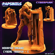 Mohinyar Organic Cyborg Trooper Miniatures | Cyberpunk | Sci-Fi Miniature | Papsikels TabletopXtra