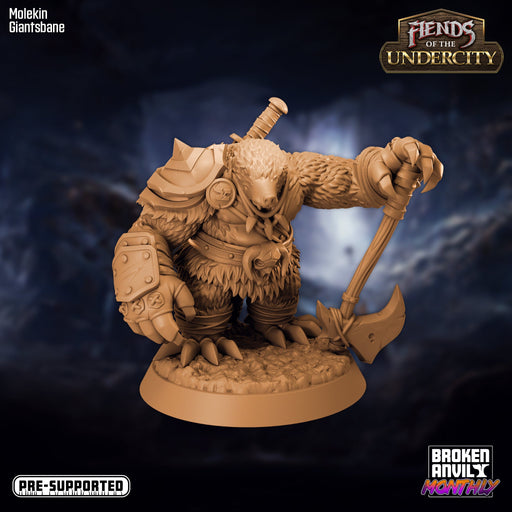 Molekin Giantsbane | Fiends of the Undercity | Tabletop RPG Miniature TabletopXtra