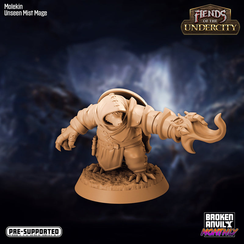 Molekin Unseen Mist Mage | Fiends of the Undercity | Tabletop RPG Miniature TabletopXtra