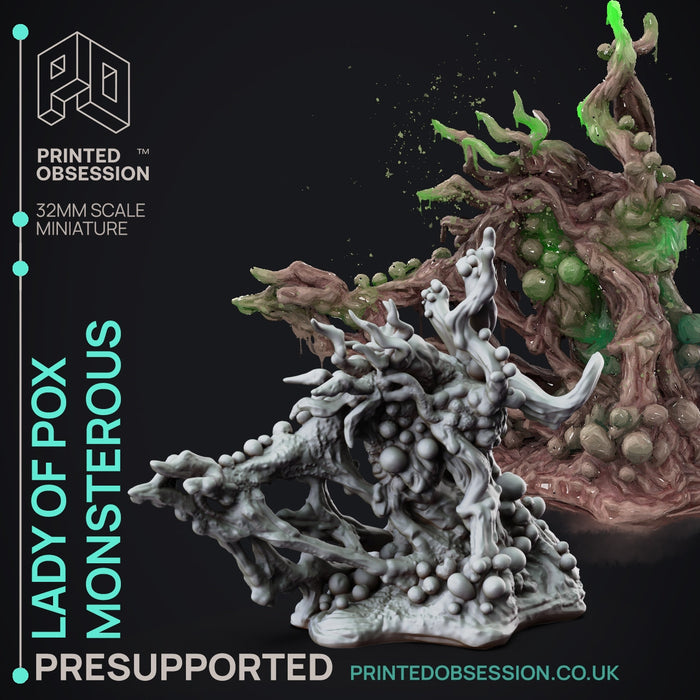 Monsterous | The Lady of Pox | Fantasy Miniature | Printed Obsession TabletopXtra
