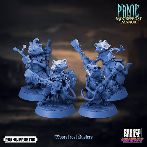 Moorefrost Busters Miniatures | Panic at Moorefrost Manor | Tabletop RPG Miniature TabletopXtra