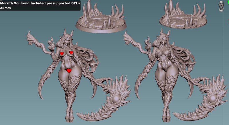 Cursed Reaper Morrith Soulrend | Fantasy Pin-Up Miniature | Gaz Minis
