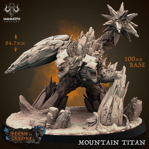 Mountain Titan | Flesh to Stone | Fantasy Tabletop Miniature | Mammoth Factory TabletopXtra
