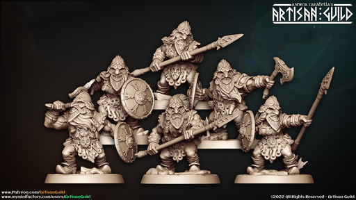 Mountaineer w/ Mask Miniatures | Dwarven Mountaineers of Skutagaard | Fantasy D&D Miniature | Artisan Guild TabletopXtra