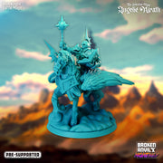 Mounted Arch Knight Miniatures | The Celestial War Angelic Wrath | Tabletop RPG Miniature TabletopXtra