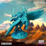 Mounted Arch Knight Miniatures | The Celestial War Angelic Wrath | Tabletop RPG Miniature TabletopXtra