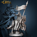 Mounted Cloak Knight w/ Banner | Female Knights | Fantasy Miniature | Galaad Miniatures TabletopXtra