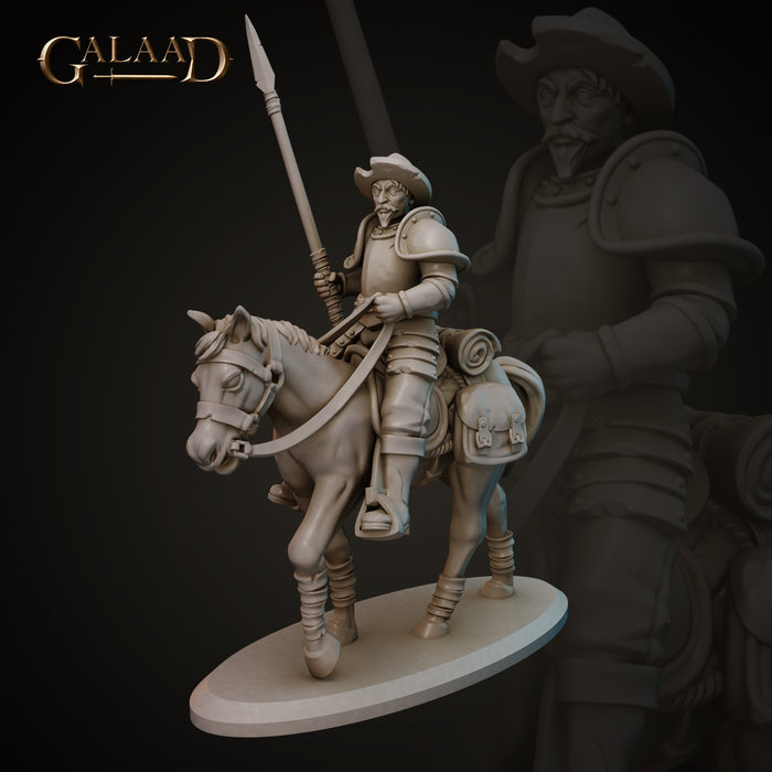 Mounted Mercenary | Conquistadors | Fantasy Miniature | Galaad Miniatures