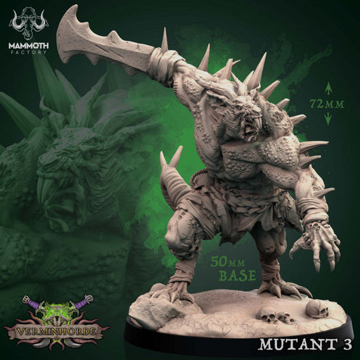 Mutant 3 | Verminhorde | Fantasy Tabletop Miniature | Mammoth Factory TabletopXtra