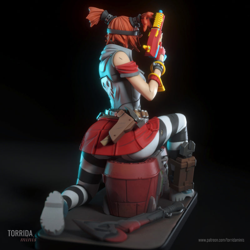 Gaige | Pin-Up Statue Fan Art Miniature Unpainted | Torrida Minis