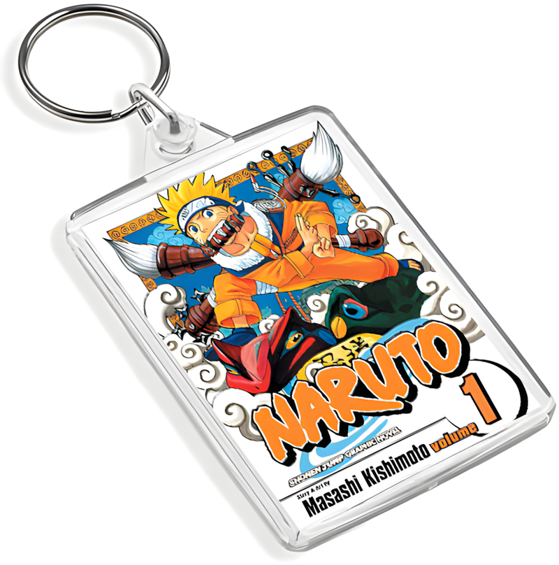 Manga Cover Art Keyring - Dual Sided English / Japanese