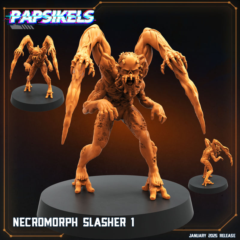 Necromorph Slasher Miniatures | Aliens Vs Humans XIII Ascension | Papsikels