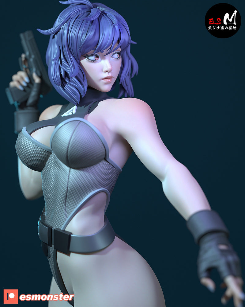 Motoko | Pin-Up Statue Fan Art Miniature Unpainted | E.S Monster