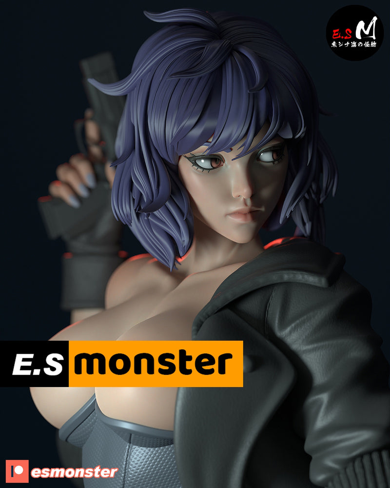 Motoko | Pin-Up Statue Fan Art Miniature Unpainted | E.S Monster