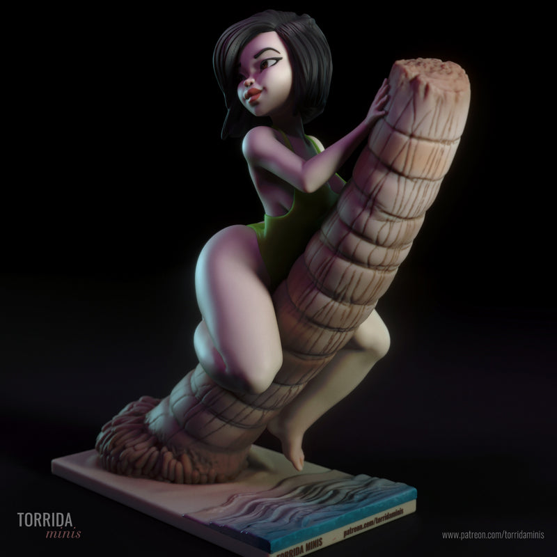 Naka | Pin-Up Statue Fan Art Miniature Unpainted | Torrida Minis
